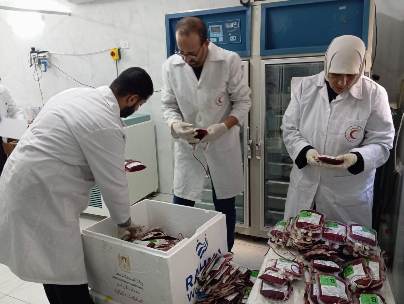 وزارة الصحة: إيصال 800 وحدة دم إلى مستودعاتنا في شمال قطاع غزة