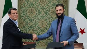 توقيع اتفاق يشمل اندماج قوات سوريا الديمقراطية في مؤسسات الدولة