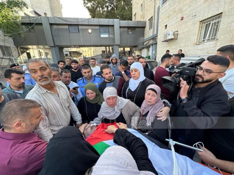 تشييع جثمان الشهيد وائل غفري في بلدة سنجل شمال رام الله