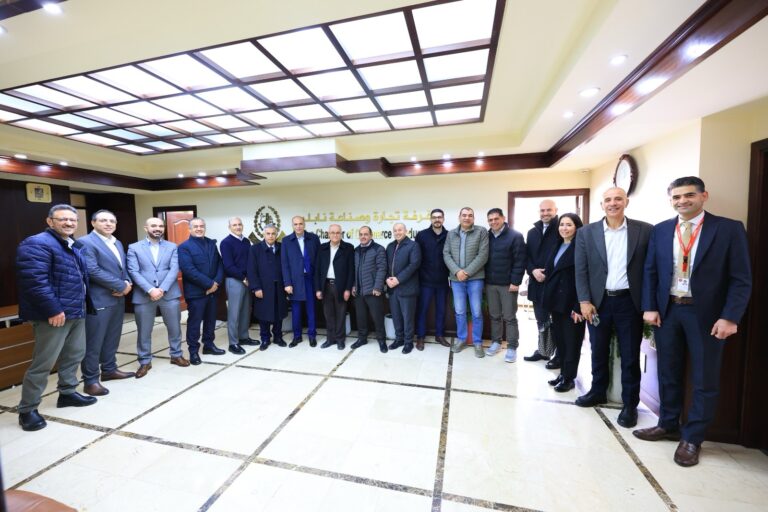 مجلس ادارة غرفة تجارة وصناعة نابلس يبحث مع وفد شركة اوريدو فلسطين التعاون المشترك