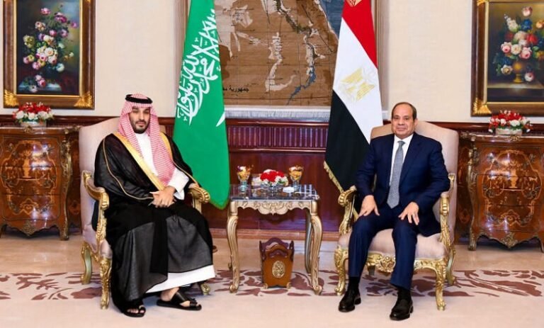 بن سلمان والسيسي يبحثان التطورات في باب المندب ومصر تؤكد دعمها لإجراءات السعودية