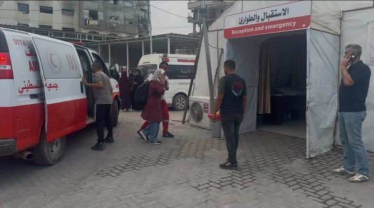 إصابة خمس مواطنات بحالات اختناق أثناء قطفهن الزيتون في يتما جنوب نابلس
