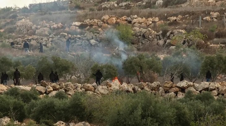 لليوم الثاني: مستوطنون يهاجمون قاطفي الزيتون والمتضامنين في دير جرير